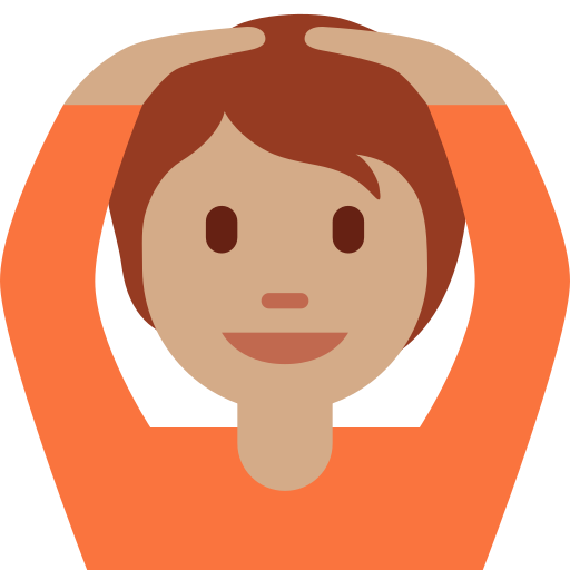 person gesturing OK: medium skin tone
