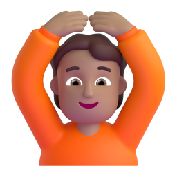 person gesturing OK: medium skin tone 3D