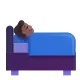 person in bed: medium-dark skin tone Color