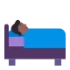 person in bed: medium-dark skin tone Flat