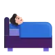 person in bed: medium-light skin tone Color