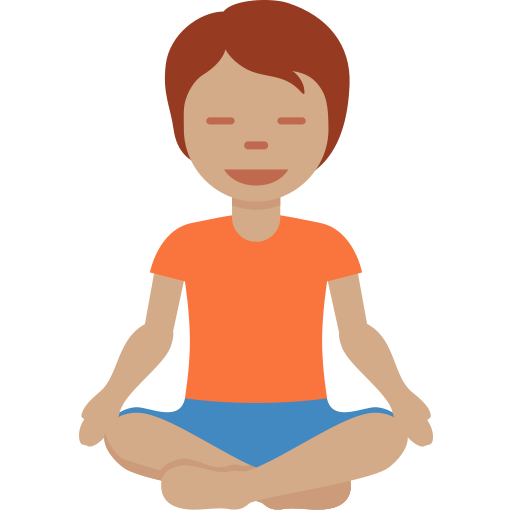 Person In Lotus Position Medium Skin Tone