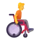 Person in Manual Wheelchair Facing Right Color