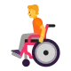 Person in Manual Wheelchair Flat
