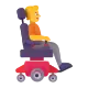 Person in Motorized Wheelchair Facing Right Color
