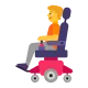 Person in Motorized Wheelchair Flat