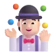 person juggling: medium-light skin tone Color
