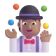 person juggling: medium skin tone Color