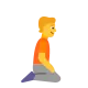 Person Kneeling Facing Right Flat