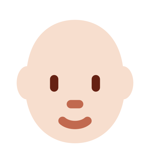 Person Light Skin Tone Bald