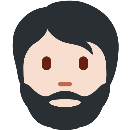 Person Light Skin Tone Beard