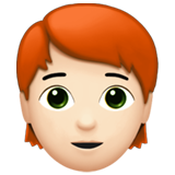 Person Light Skin Tone Red Hair