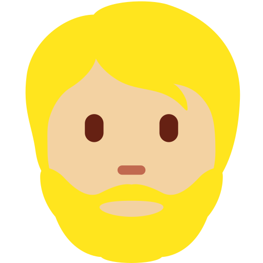 Person Medium Light Skin Tone Beard