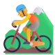 Mountain Bicyclist Color