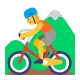 Mountain Bicyclist Flat