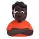 person pouting: dark skin tone Color