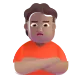 person pouting: medium skin tone Color