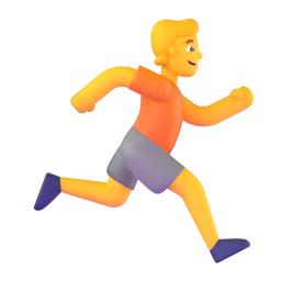 Person Running Facing Right 3D