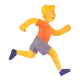 Person Running Facing Right Color