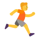 Person Running Facing Right Flat