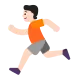 person running: light skin tone Flat