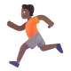 person running: medium-dark skin tone Color