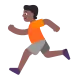 person running: medium-dark skin tone Flat
