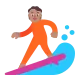 person surfing: medium skin tone Flat