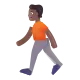 person walking: medium-dark skin tone Color