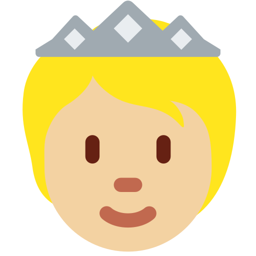 Person With Crown Medium Light Skin Tone