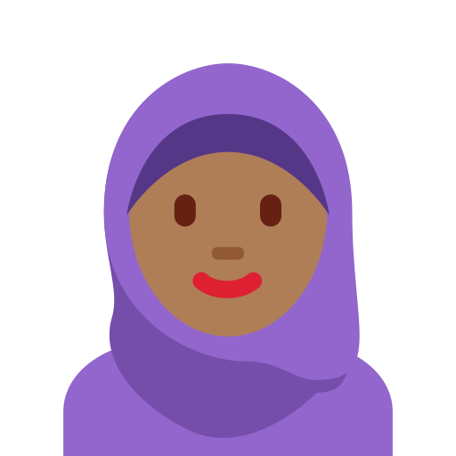 Person With Headscarf Medium Dark Skin Tone