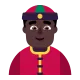 Person With Skullcap Dark Skin Tone Flat