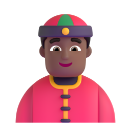 Person With Skullcap Medium Dark Skin Tone 3D