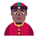 Person With Skullcap Medium Dark Skin Tone Flat