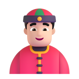 Person With Skullcap Medium Light Skin Tone 3D