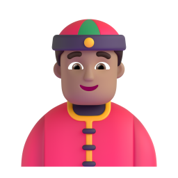 Person With Skullcap Medium Skin Tone 3D