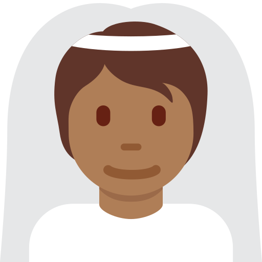 Person With Veil Medium Dark Skin Tone