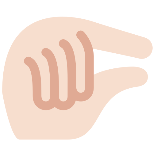 Pinching Hand Light Skin Tone