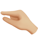 Pinching Hand Medium Light Skin Tone Apple Emoji