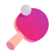 Table Tennis Paddle and Ball Color