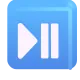 Black Right-Pointing Triangle with Double Vertical Bar Color