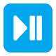 Black Right-Pointing Triangle with Double Vertical Bar Flat