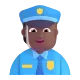 police officer: medium-dark skin tone Color