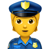 Police Officer Apple Emoji