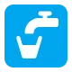 Potable Water Symbol Flat