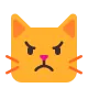 Pouting Cat Face Flat
