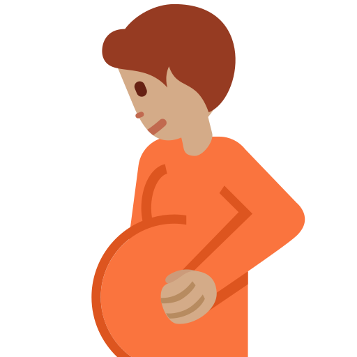 Pregnant Person Medium Skin Tone
