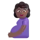 pregnant woman: medium-dark skin tone Color