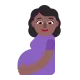 pregnant woman: medium-dark skin tone Flat