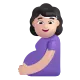 pregnant woman: medium-light skin tone Color